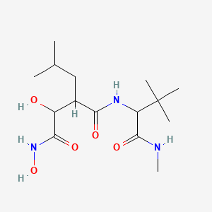 molecular formula C15H29N3O5 B13398732 N~4~-[3,3-Dimethyl-1-(methylamino)-1-oxobutan-2-yl]-N~1~,2-dihydroxy-3-(2-methylpropyl)butanediamide 