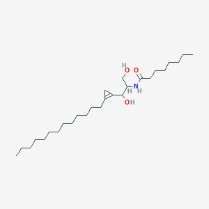 molecular formula C27H51NO3 B13398734 N-[1,3-dihydroxy-1-(2-tridecylcyclopropen-1-yl)propan-2-yl]octanamide 
