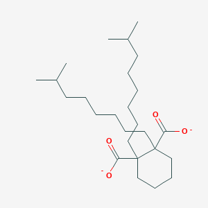 molecular formula C26H46O4-2 B13398760 1,2-Bis(7-methyloctyl)cyclohexane-1,2-dicarboxylate 