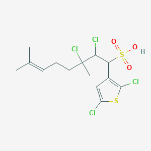 molecular formula C14H18Cl4O3S2 B13398775 2,5-Dichloro-3-Thiophene Sulfonel Chloride 