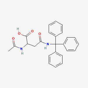 molecular formula C25H24N2O4 B13398789 AC-Asn(trt)-OH 