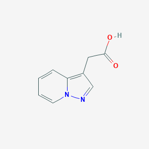 molecular formula C9H8N2O2 B1339880 2-{Pyrazolo[1,5-a]pyridin-3-yl}acetic acid CAS No. 118055-03-1