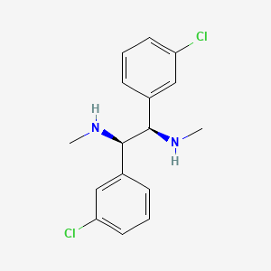 molecular formula C16H18Cl2N2 B13398820 (1R,2R)-1,2-Bis(3-chlorophenyl)-N1,N2-dimethylethane-1,2-diamine 