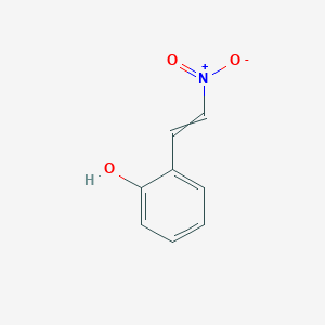 molecular formula C8H7NO3 B13398850 Nitrovinyl phenol 