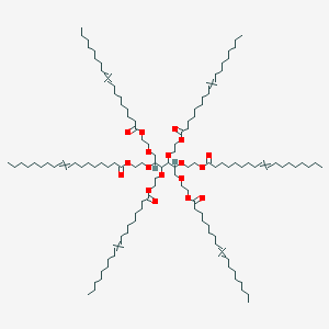 molecular formula C126H230O18 B13398858 Poly(oxy-1,2-ethanediyl), alpha-hydro-omega-(9Z)-1-oxo-9-octadecenyloxy-, ether with D-glucitol (6 