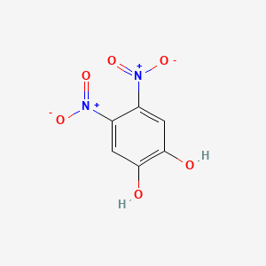 molecular formula C6H4N2O6 B1339890 4,5-Dinitrobenzene-1,2-diol CAS No. 77400-30-7
