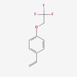 molecular formula C10H9F3O B1339893 1-Ethenyl-4-(2,2,2-trifluoroethoxy)benzene CAS No. 111144-97-9