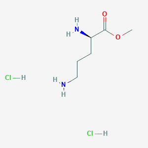 molecular formula C6H16Cl2N2O2 B13398959 methyl (2R)-2,5-diaminopentanoate;dihydrochloride 