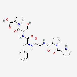 molecular formula C29H40N6O8 B1339896 H-Pro-pro-gly-phe-ser-pro-OH CAS No. 23828-06-0