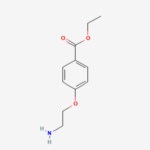 molecular formula C11H15NO3 B1339897 Ethyl 4-(2-aminoethoxy)benzoate CAS No. 119932-34-2
