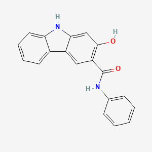 molecular formula C19H14N2O2 B1339904 2-Hydroxy-N-phenyl-9H-carbazole-3-carboxamide CAS No. 94212-15-4