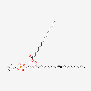 molecular formula C42H82NO8P B13399056 L-beta-Oleoyl-gamma-palmitoyl-alpha-lecithin 
