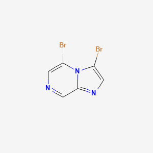 molecular formula C6H3Br2N3 B1339906 3,5-Dibromoimidazo[1,2-a]pyrazine CAS No. 63744-21-8