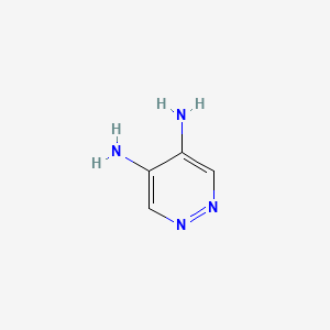 molecular formula C4H6N4 B1339910 Pyridazine-4,5-diamine CAS No. 28682-70-4