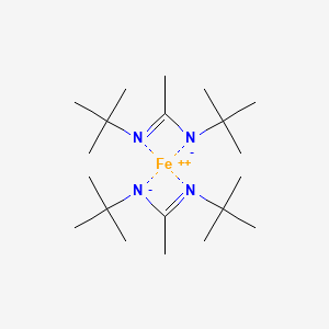 molecular formula C20H42FeN4 B13399154 tert-butyl-(N-tert-butyl-C-methylcarbonimidoyl)azanide;iron(2+) 
