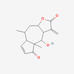 molecular formula C15H18O4 B13399194 Sample A of helenalin CAS No. 73680-94-1