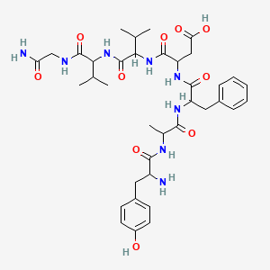 molecular formula C37H52N8O10 B13399216 Deltorphin 1; Deltorphin C 