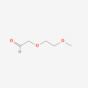 molecular formula C5H10O3 B1339923 2-(2-Methoxyethoxy)acetaldehyde CAS No. 111964-99-9