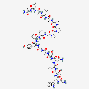 molecular formula C94H145N23O24 B13399246 H-Gly-DL-Trp-DL-xiThr-DL-Leu-DL-Asn-DL-Ser-DL-Ala-Gly-DL-Tyr-DL-Leu-DL-Leu-Gly-DL-Pro-DL-Pro-DL-Pro-DL-Ala-DL-Leu-DL-Ala-DL-Leu-DL-Ala-NH2 