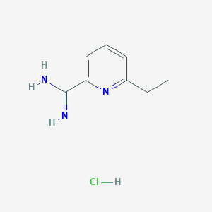 molecular formula C8H12ClN3 B1339925 6-Ethylpicolinimidamide hydrochloride CAS No. 112736-14-8