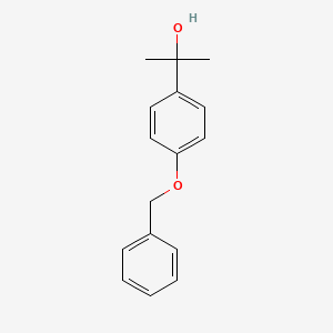 molecular formula C16H18O2 B1339934 alpha,alpha-Dimethyl-4-(phenylmethoxy)benzenemethanol 
