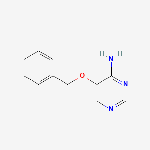 molecular formula C11H11N3O B1339935 5-(Benzyloxy)pyrimidin-4-amine CAS No. 92289-50-4