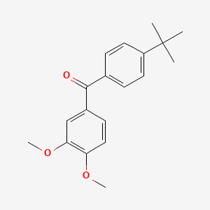 molecular formula C19H22O3 B1339937 4-Tert-butyl-3',4'-dimethoxybenzophenone CAS No. 116412-95-4