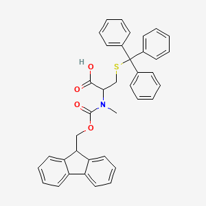 molecular formula C38H33NO4S B13399443 S-Trityl Fmoc-D-N-Methyl-cysteine 