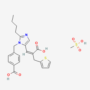 molecular formula C24H28N2O7S2 B13399451 Eprosartan Myslate 