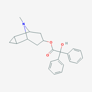 molecular formula C23H25NO3 B133995 Cyclopropanotropine Benzylate CAS No. 575463-96-6