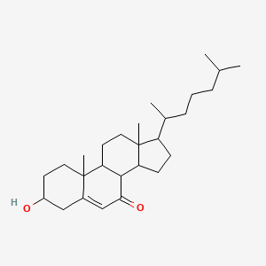 molecular formula C27H44O2 B13399501 3-Hydroxycholest-5-en-7-one CAS No. 59042-88-5