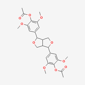 molecular formula C26H30O10 B13399535 Syringylresinol diacetate 