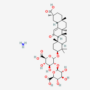 molecular formula C42H65NO16 B13399559 Monoammoniumglycyrrhizinate 