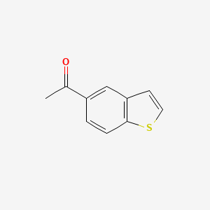 molecular formula C10H8OS B1339956 1-(Benzo[b]thiophen-5-yl)ethanone CAS No. 1128-88-7