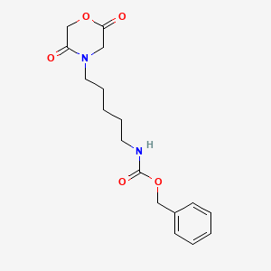 molecular formula C17H22N2O5 B13399575 Benzyl (5-(2,5-dioxomorpholino)pentyl)carbamate 
