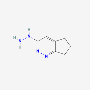 molecular formula C7H10N4 B1339958 3-Hydrazinyl-6,7-dihydro-5H-cyclopenta[c]pyridazine 