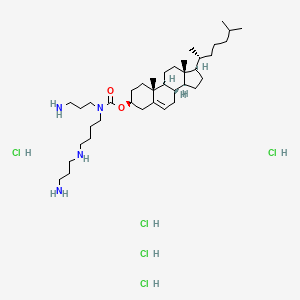molecular formula C38H75Cl5N4O2 B13399633 GL67 Pentahydrochloride 
