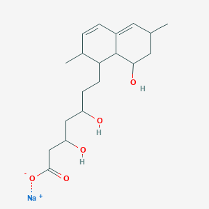 molecular formula C19H29NaO5 B13399649 Sodium;3,5-dihydroxy-7-(8-hydroxy-2,6-dimethyl-1,2,6,7,8,8a-hexahydronaphthalen-1-yl)heptanoate 