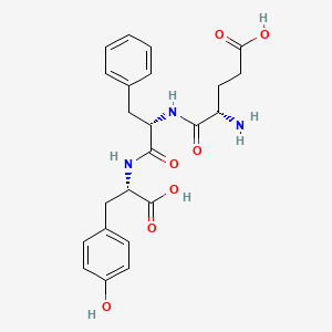 molecular formula C23H27N3O7 B1339968 H-Glu-Phe-Tyr-OH 