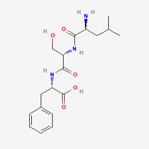 molecular formula C18H27N3O5 B1339969 H-Leu-ser-phe-OH 