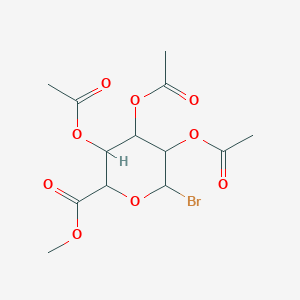molecular formula C13H17BrO9 B13399704 Methyl 3,4,5-triacetyloxy-6-bromooxane-2-carboxylate 