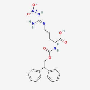 molecular formula C21H23N5O6 B13399709 Fmoc-Arg(NO)-OH 