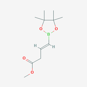 molecular formula C11H19BO4 B13399731 methyl (3E)-4-(tetramethyl-1,3,2-dioxaborolan-2-yl)but-3-enoate 