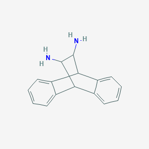 molecular formula C16H16N2 B13399744 9,10-Dihydro-9,10-ethanoanthracene-11,12-diamine 
