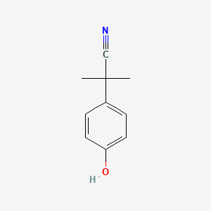 molecular formula C10H11NO B1339979 2-(4-Hydroxyphenyl)-2-methylpropanenitrile CAS No. 55770-61-1
