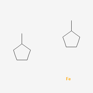 molecular formula C12H24Fe B13399796 Iron;methylcyclopentane 