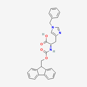 molecular formula C28H25N3O4 B1339981 Fmoc-His(Bzl)-OH CAS No. 84030-19-3