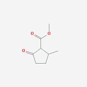 molecular formula C8H12O3 B13399888 Methyl 2-methyl-5-oxocyclopentane-1-carboxylate 