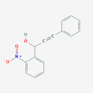 molecular formula C15H11NO3 B13399959 1-(2-Nitrophenyl)-3-phenylprop-2-YN-1-OL CAS No. 851182-29-1