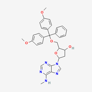 molecular formula C32H33N5O5 B13399968 5''-O-DMT-N6-methyl-2''-deoxyadenosine 